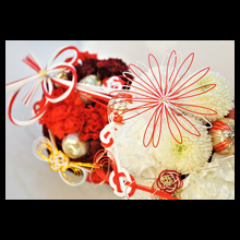 紅白祝花(お正月)